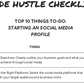 Side Hustle Checklist - Top 10 Things To-Do When Starting a Side Hustle - Planner, Digital, Canva Template