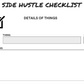 Side Hustle Checklist - Top 10 Things To-Do When Starting a Side Hustle - Planner, Digital, Canva Template