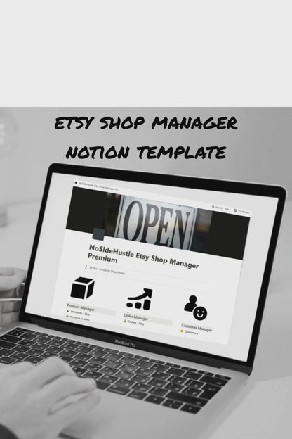NoSideHustle Shop Manager+ for Etsy Notion Template