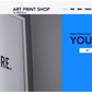 Wix Template Website for Art, Print, Shop